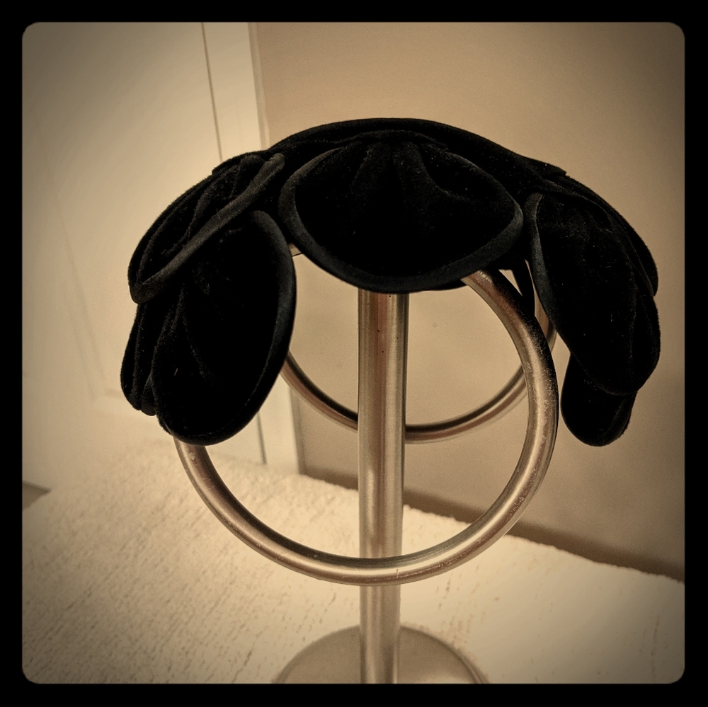 Vintage Black Velvet Alice May Hat
